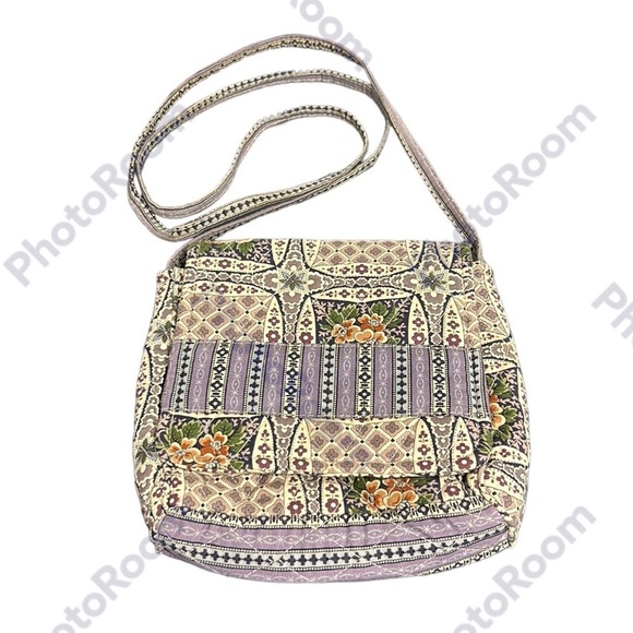 Quilted Crossbody Purse Cottage Core Navajo Floral Boho Grandmacore Multicolor - Picture 12 of 12